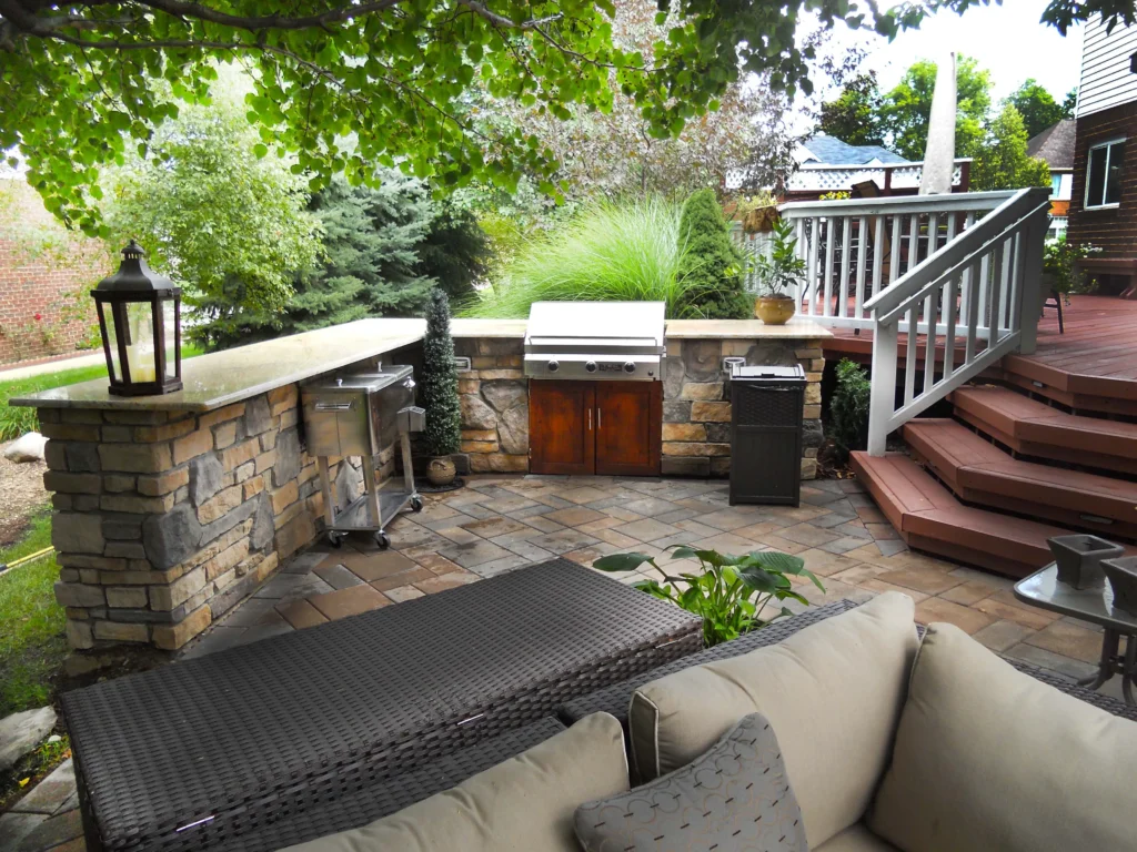 Outdoor grill area